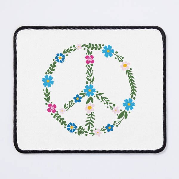 Item preview, Boho Floral Peace Sign designed and sold by chyzh-arts.