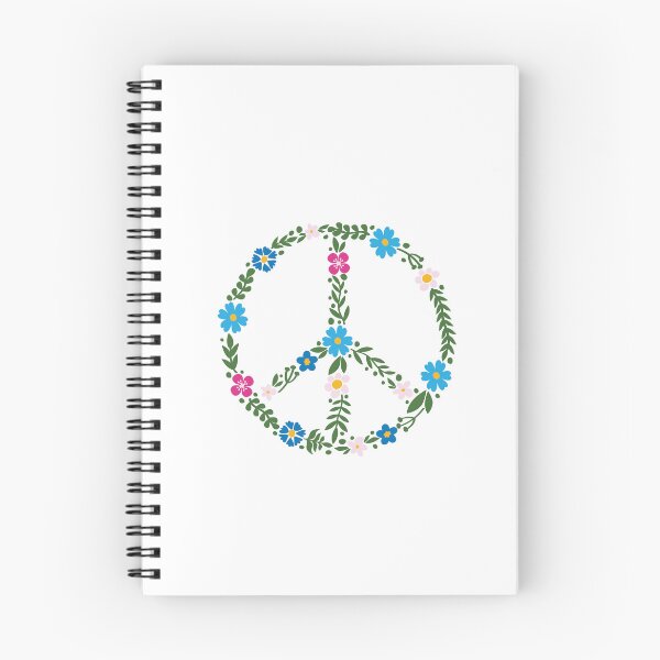 Item preview, Boho Floral Peace Sign designed and sold by chyzh-arts.