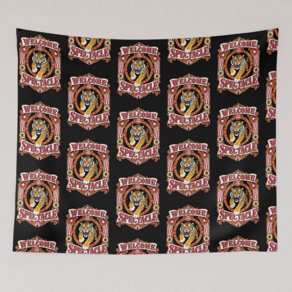Item preview, Welcome To The Spectacle Tiger Shirt, Vintage Circus Graphic Tee, Carnival Retro T-Shirt, Maximalist Fairground Shirt, Roaring Tiger Art Tee, Ringmaster Style Gift, Bold Statement Fashion designed and sold by KAYJAY DESIGNS.