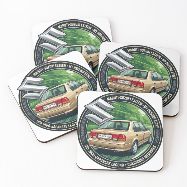 Item preview, Maruti Suzuki Esteem 90s Indo-Japanese Car Legend Sticker Art designed and sold by MottotoTech.