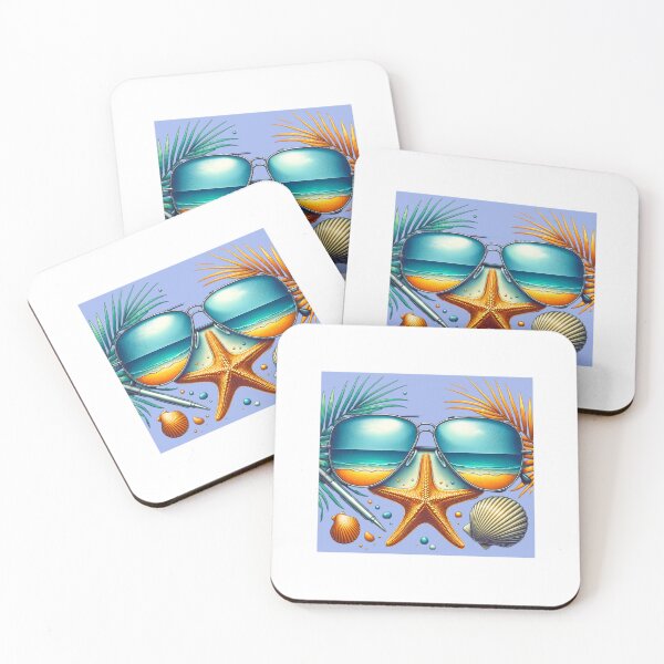 Item preview, TROPICAL BEACH AND THE SUNGLASSES designed and sold by Catalina Kate.
