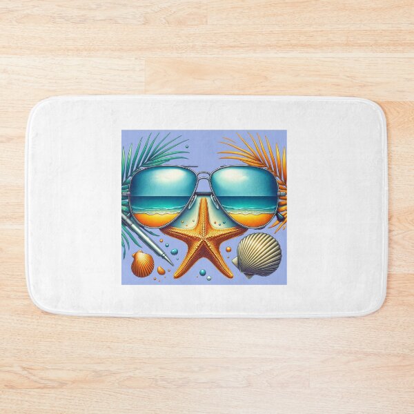 Item preview, TROPICAL BEACH AND THE SUNGLASSES designed and sold by Catalina Kate.