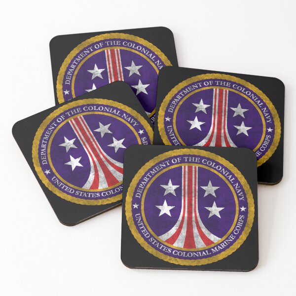 Item preview, Colonial Marines emblem distressed designed and sold by BRU Design.