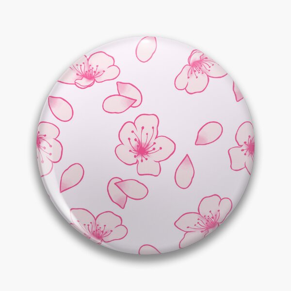 Item preview, Pale Pink and Dark Pink Cherry Blossom Pattern designed and sold by SolGalaxyDesign.