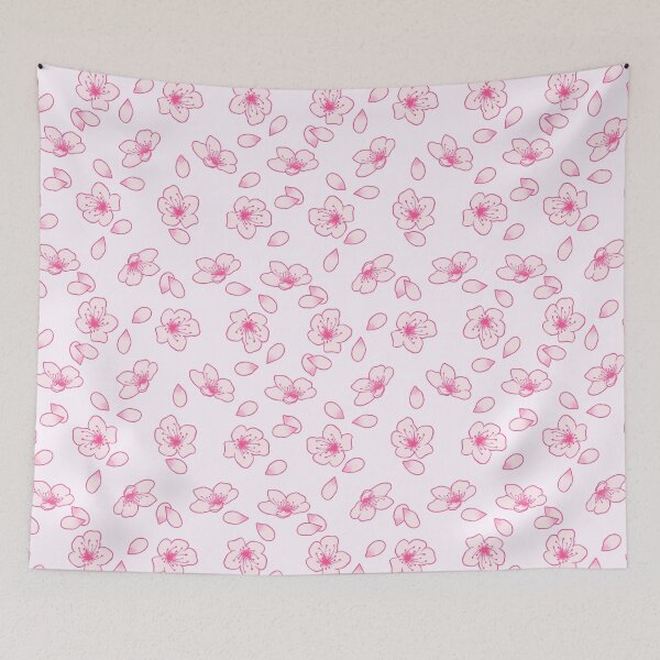 Item preview, Pale Pink and Dark Pink Cherry Blossom Pattern designed and sold by SolGalaxyDesign.
