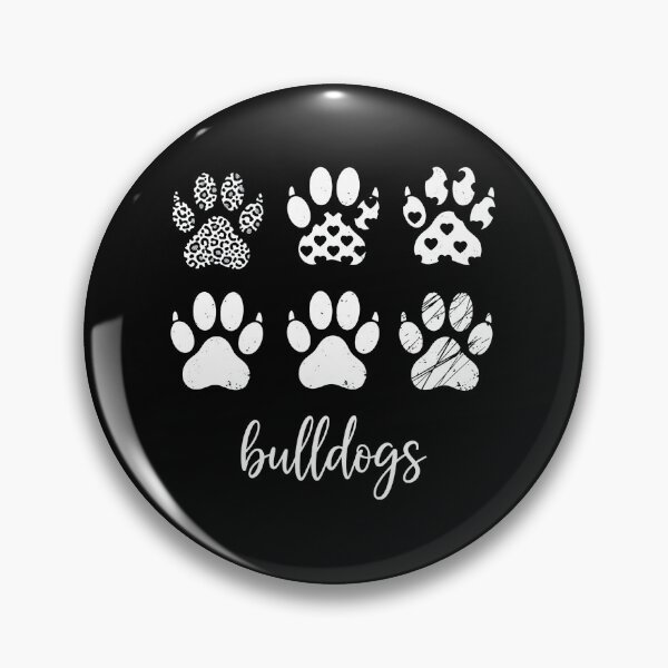 Item preview, Bulldog Paw Prints Pattern Graphic designed and sold by Dmo3HarkoArt.