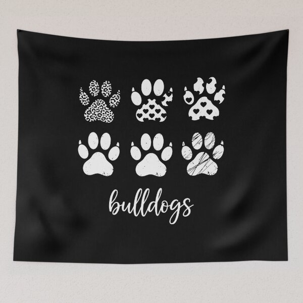 Item preview, Bulldog Paw Prints Pattern Graphic designed and sold by Dmo3HarkoArt.