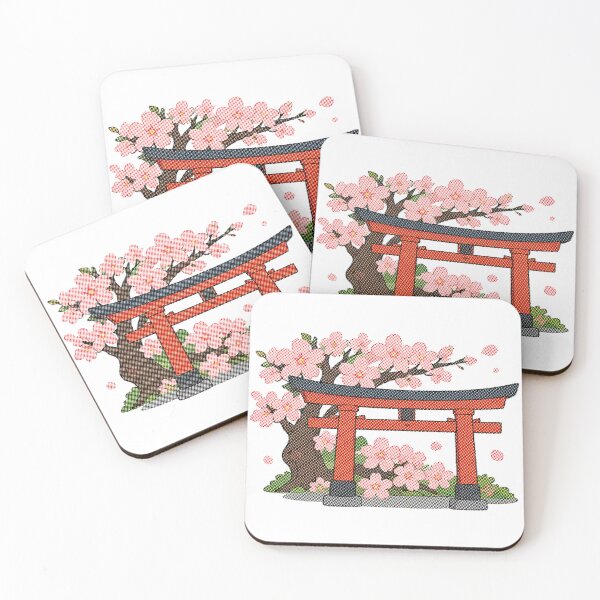 Item preview, Torii Gate with Cherry Blossom Tree designed and sold by minordesignrev.