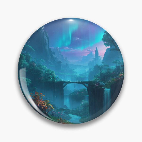 Item preview, Eternal Glowroot Valley Alien Forest Landscape designed and sold by Luminous Wilds.