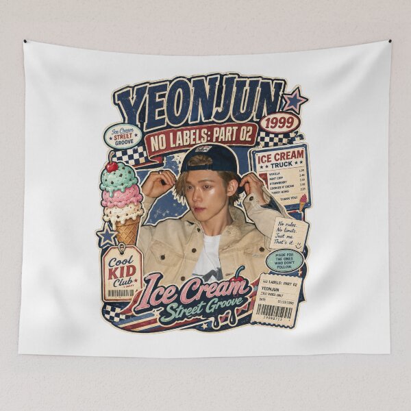 Artikelvorschau, Yeonjun Vintage Drum and Guitar Rhythm Fan Art entworfen und verkauft von Valeree Store.