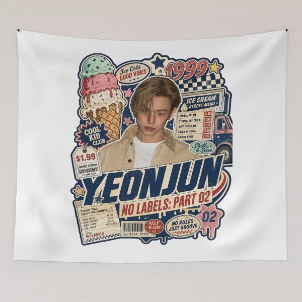 Item preview, Yeonjun Ice Cream Spanish Guitar Fusion Fan Art designed and sold by Valeree Store.