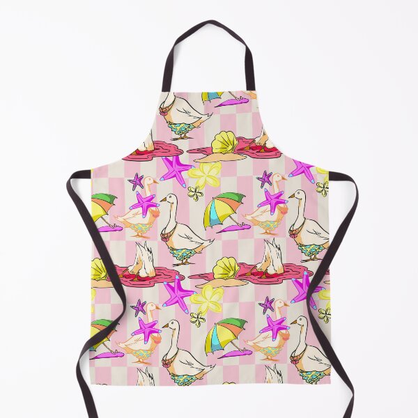 Item preview, Whimsical Summer Beach Duck Seamless Pattern designed and sold by zanaxxer.