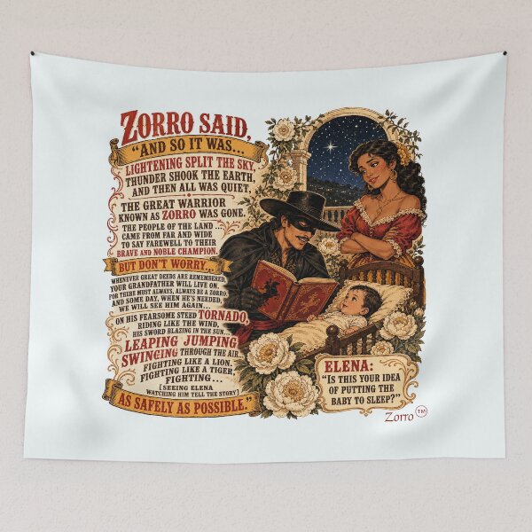 Item preview, New Adventure for Baby Shower and Nursery Decor - Zorro Themed for Boy or Girl designed and sold by DallasDancinGal.