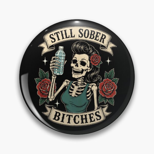 Item preview, Still Sober Skeleton Funny Recovery Sobriety and Clean Living designed and sold by DienesAngele.