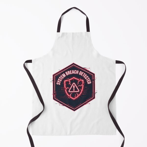 Item preview, System Breach Detected Warning Badge designed and sold by KurtByteStudio.