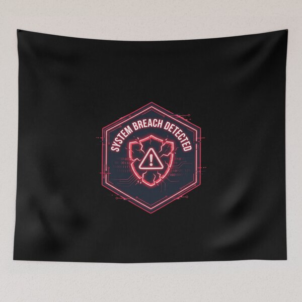 Item preview, Insignia de advertencia de detección de fallo del sistema designed and sold by KurtByteStudio.
