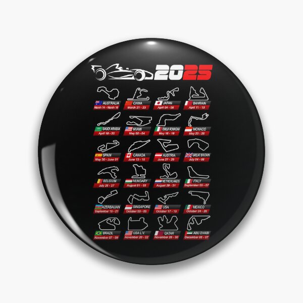 Item preview, 2025 Formula Racing Circuits Calendar designed and sold by FazalDesigns.
