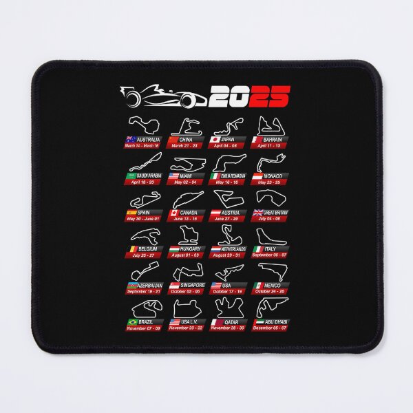 Item preview, 2025 Formula Racing Circuits Calendar designed and sold by FazalDesigns.