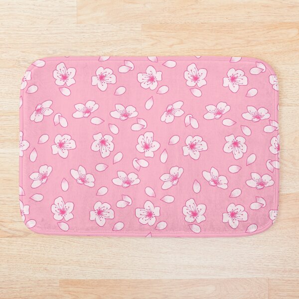Aperçu de l'œuvre Motif de fleurs de cerisier rose foncé et rose clair créée et vendue par SolGalaxyDesign.