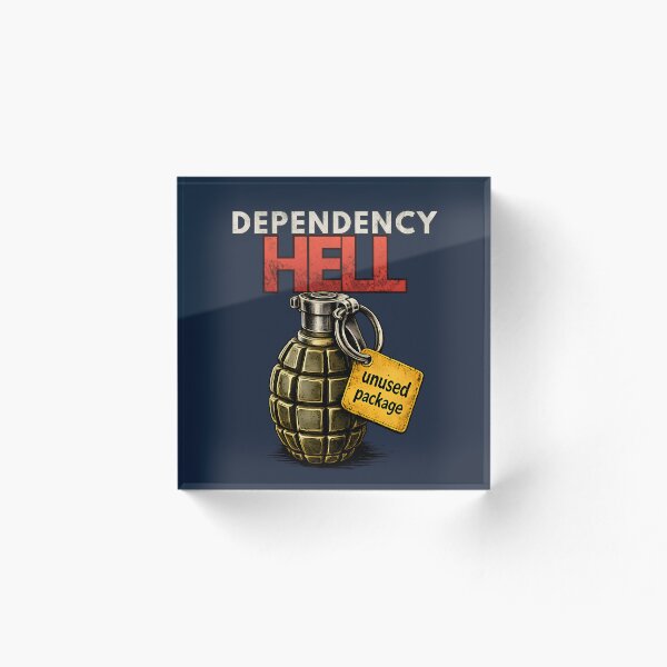 Item preview, Dependency Hell Funny Programmer Coding Design - Unused Package Grenade designed and sold by PXEpic.