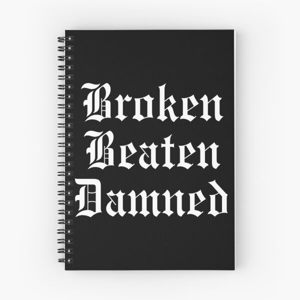 Item preview, Broken Beaten Damned White designed and sold by springrk.