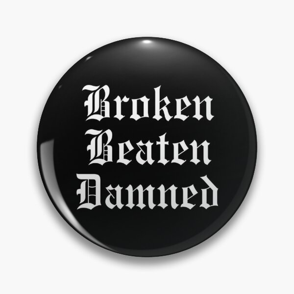 Item preview, Broken Beaten Damned White designed and sold by springrk.