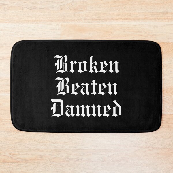 Item preview, Broken Beaten Damned White designed and sold by springrk.