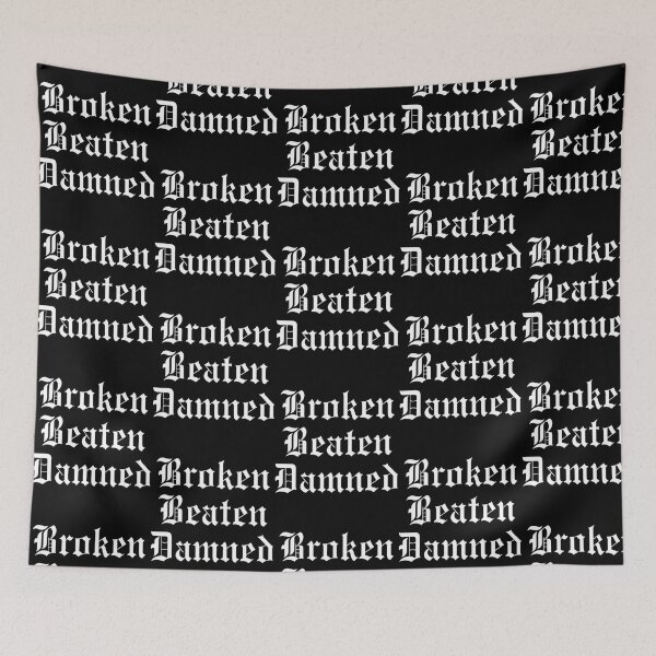 Item preview, Broken Beaten Damned White designed and sold by springrk.
