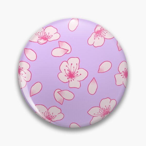 Item preview, Light Purple and Pink Cherry Blossom Pattern designed and sold by SolGalaxyDesign.
