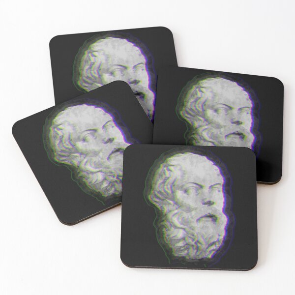 Aperçu de l'œuvre Socrate - Effet Glitched créée et vendue par BRU Design.
