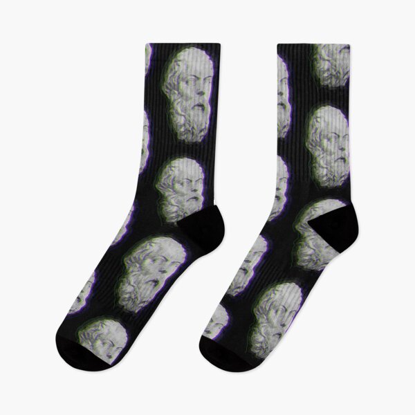 Aperçu de l'œuvre Socrate - Effet Glitched créée et vendue par BRU Design.