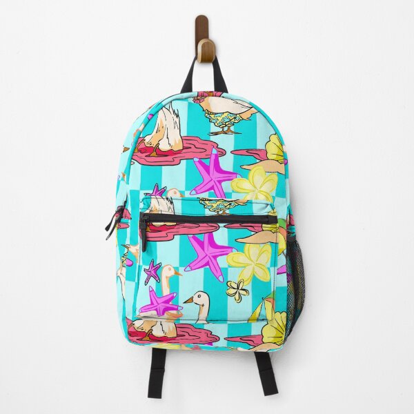 Item preview, Refreshing Ocean Duck Beach Seamless Pattern on Teal designed and sold by zanaxxer.