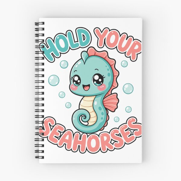 Item preview, Hold Your Seahorses Cute Kawaii Seahorses designed and sold by BoosterShop.