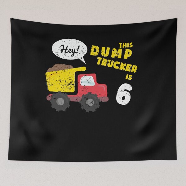 Item preview, 6th Birthday Shirt Kids Dump Truck Shirt Constuction Truck (1) designed and sold by shoppzee.