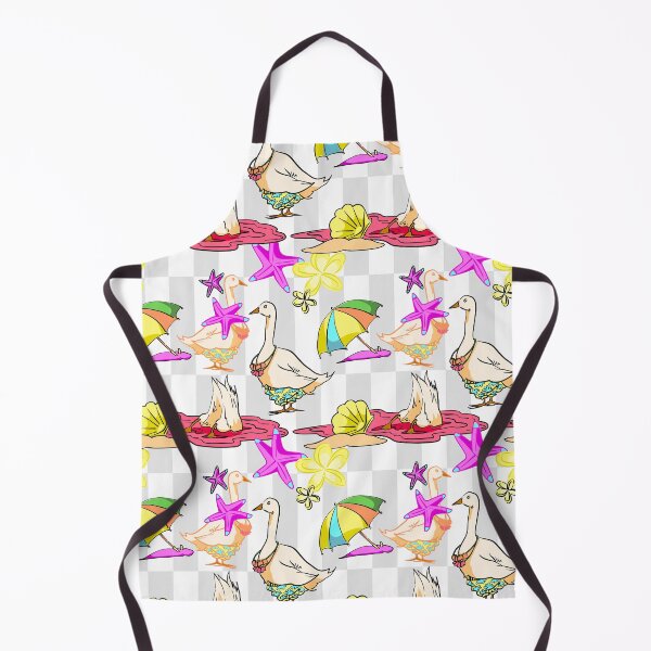Item preview, Minimalist Summer Beach Duck Seamless Pattern on Grey designed and sold by zanaxxer.