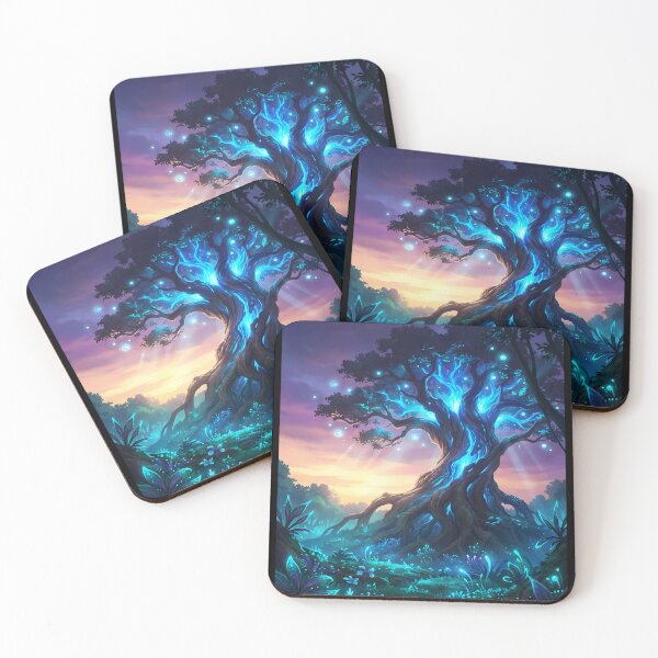 Item preview, Enchanted Forest Tree with Glowing Blue Energy designed and sold by Safwat-Aziz1.