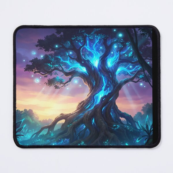 Item preview, Enchanted Forest Tree with Glowing Blue Energy designed and sold by Safwat-Aziz1.