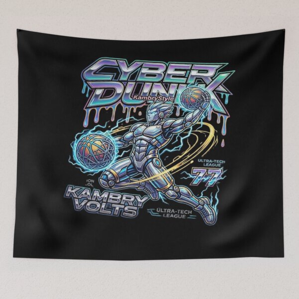 Item preview, Cyber Dunk Anime Basketball - Futuristic Mecha Streetwear designed and sold by KambryStyle.