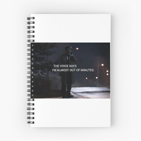 Item preview, "The voice says I'm almost of of minutes" - Castiel funny quote designed and sold by Winter Widow.