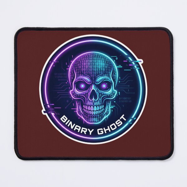 Item preview, Binary Code Skull Cyberpunk Hacker Design designed and sold by KurtByteStudio.