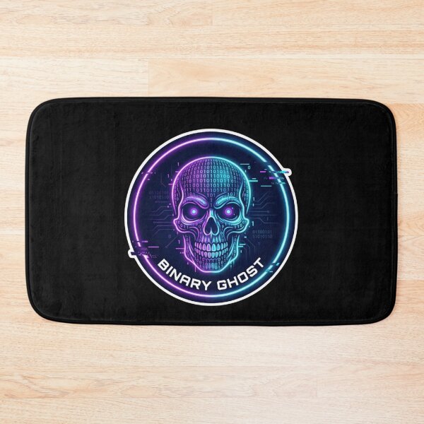 Item preview, Binary Code Skull Cyberpunk Hacker Design designed and sold by KurtByteStudio.