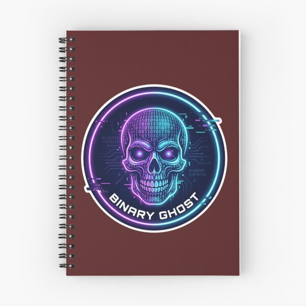 Item preview, Binary Code Skull Cyberpunk Hacker Design designed and sold by KurtByteStudio.