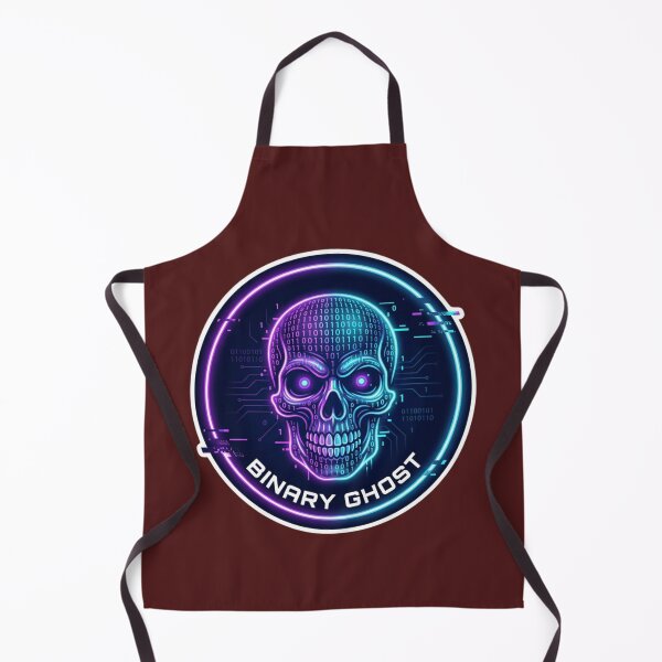 Item preview, Binary Code Skull Cyberpunk Hacker Design designed and sold by KurtByteStudio.