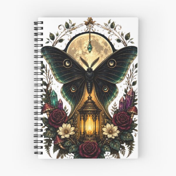 Item preview, Gothic Luna Moth Moon Lantern T-Shirt | Mystical Botanical Moth, Moon & Roses Fantasy Nature Tee designed and sold by HopeAndHustle.