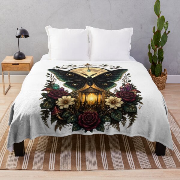 Item preview, Gothic Luna Moth Moon Lantern T-Shirt | Mystical Botanical Moth, Moon & Roses Fantasy Nature Tee designed and sold by HopeAndHustle.