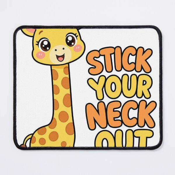 Item preview, Stick Your Neck Out Cute Kawaii Giraffe designed and sold by BoosterShop.