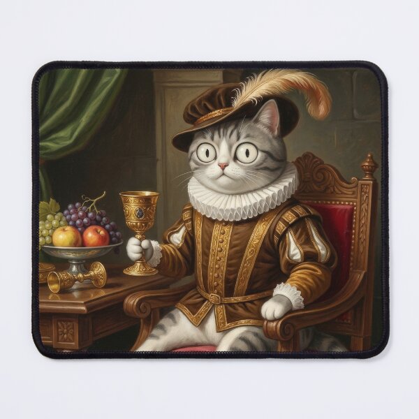 Item preview, Medieval Weird King Cat : How You Feels on the First Day Payment designed and sold by Woketoon.
