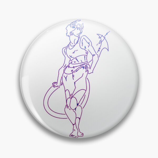 Item preview, neon tiefling designed and sold by Emma Lang.