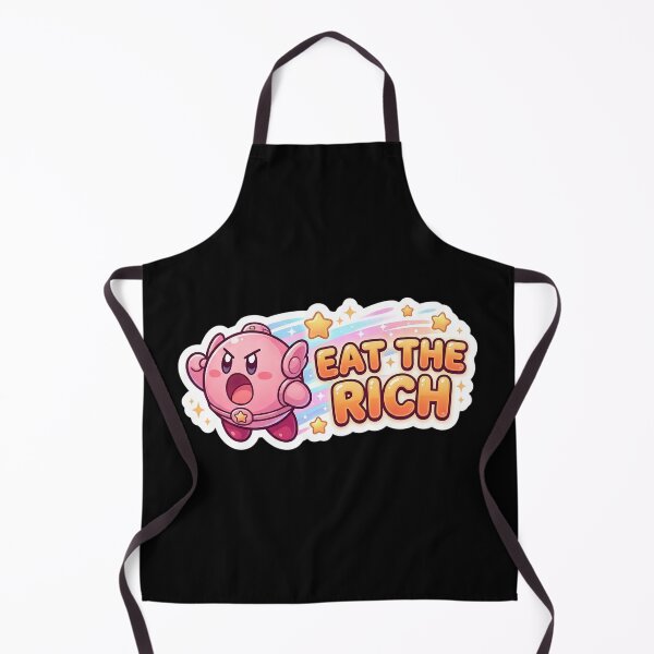 Item preview, Eat The Rich Cute Kawaii Space Hero Sticker | Funny Gamer Meme | Adorable Cartoon Graphic Design designed and sold by Bhaskar Digital Art.