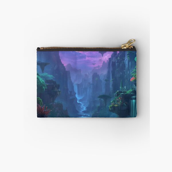 Item preview, Aurora Canyon Alien Fantasy Landscape designed and sold by Luminous Wilds.